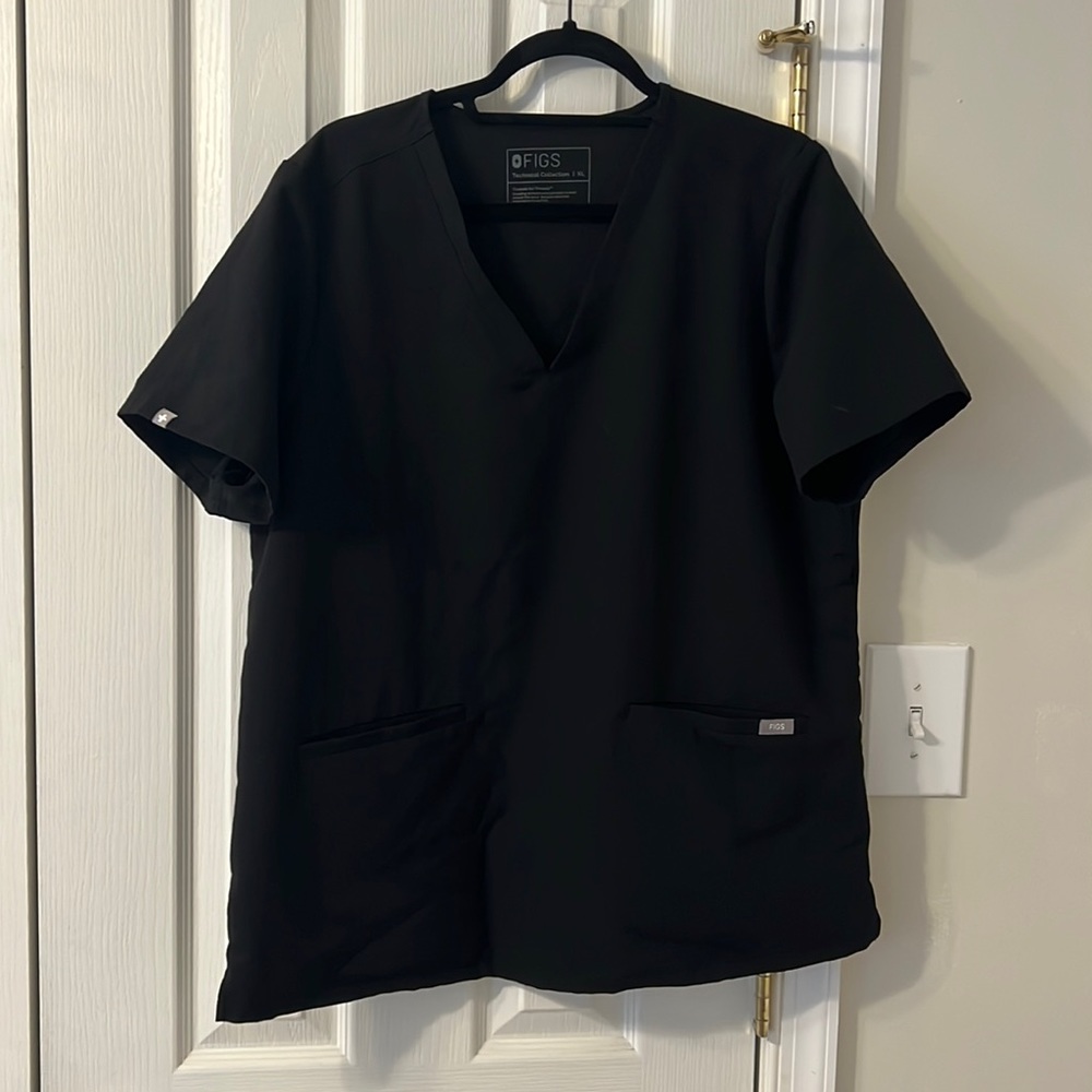 Black FIGS Scrub Top